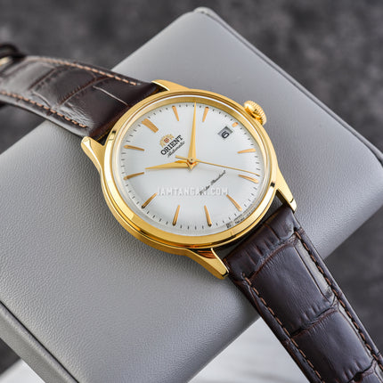 Orient Bambino Classic RA-AC0M01S Automatic Men White Dial Brown Leather Strap