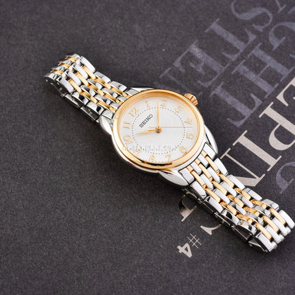 Seiko Ladies SUR562P1 Dual Tone Dial Dual Tone Stainless Steel Strap