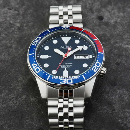Alba Mechanical AL4191X1 Men Blue Dial Stainless Steel Strap
