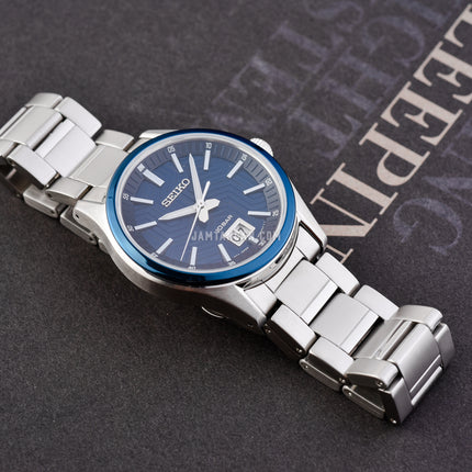 Seiko Classic SUR559P1 Men Blue Dial Stainless Steel Strap