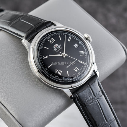 Orient Bambino TAC0000AB Automatic 2nd Generation Men Black Dial Black Leather Strap