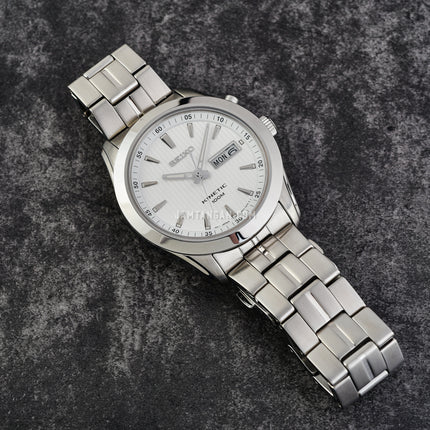 Seiko Kinetic SMY101P1 Men White Dial Stainless Steel Strap