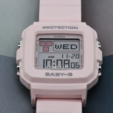 Casio Baby-G + Plus BGD-10L-4DR Ladies Digital Dial Light Pink Resin Band