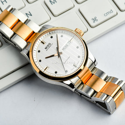 MIDO Multifort M005.830.22.031.80 Automatic Silver Dial Dual Tone Stainless Steel Strap