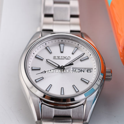 Seiko SUR349P1 Ladies Discover More Silver Dial Stainless Steel Strap