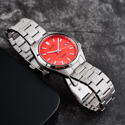 Alba Active AG8M39X1 Raspberry Gelato Series Orange Patterned Dial Stainless Steel Strap