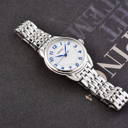 Seiko Ladies SUR561P1 White Dial Stainless Steel Strap