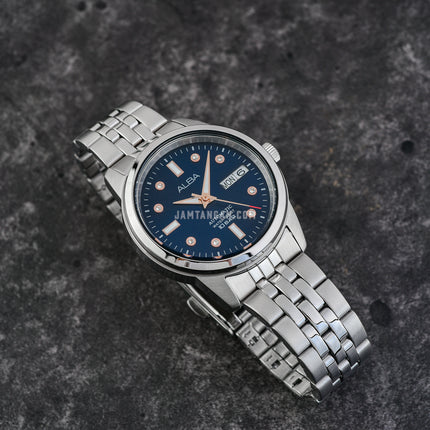 Alba AL4669X1 Ladies Automatic Blue Dial Stainless Steel Strap