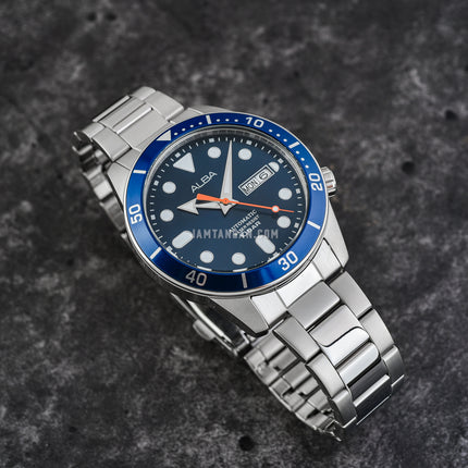 Alba Mechanical AL4167X1 Men Blue Dial Stainless Steel Strap