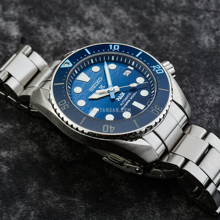 Seiko Prospex SPB375J1 King Sumo PADI Great Blue Dial Stainless Steel Strap Special Edition