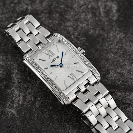 Seiko Ladies SWR091P1 Discover More Silver Dial Stainless Steel Strap