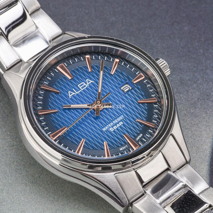 Alba AH7EC7X1 Ladies Blue Dial Stainless Steel Strap
