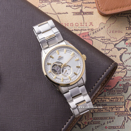 Orient Contemporary RA-AR0001S Open Heart Automatic Silver Dial Dual tone Stainless Steel Strap