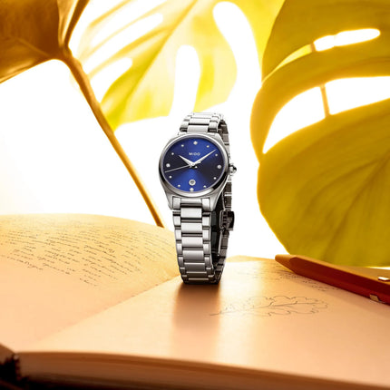 MIDO Belluna M024.110.11.046.00 Royal Lady Blue Dial Stainless Steel Strap
