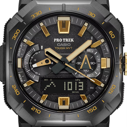 Casio Pro Trek PRW-B1000-5DR Tough Solar Digital Analog Dial Brown Rubber CNF Band