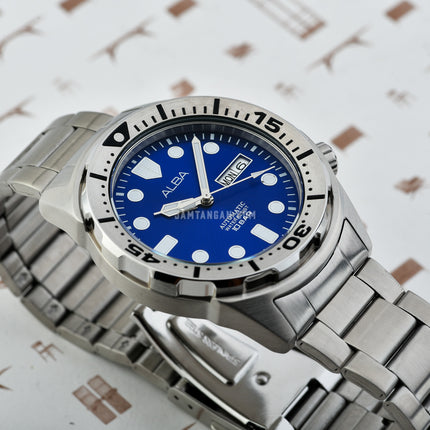Alba Mechanical AL4373X1 Men Dark Blue Dial Stainless Steel Strap