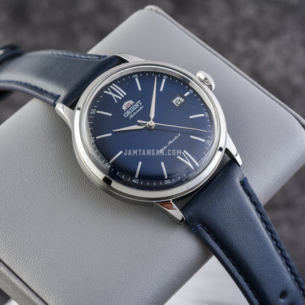 Orient Bambino V6 RA-AC0021L Automatic Men Blue Dial Blue Leather Strap
