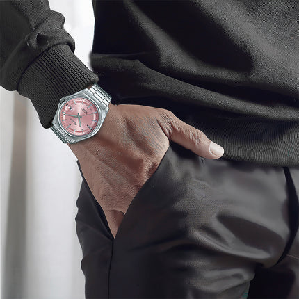 Alba Active AS9V97X1 Pink Dial Stainless Steel Strap