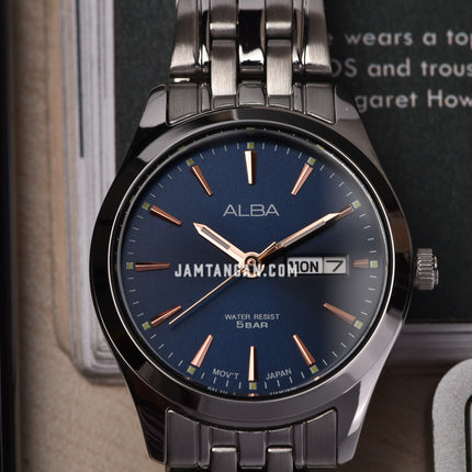 Alba AN8077X1 Ladies Blue Navy Dial Stainless Steel Strap