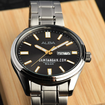 Alba Mechanical AL4149X1 Men Grey Dial Stainless Steel Strap