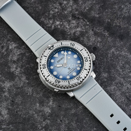 Seiko Prospex SRPG59K1 Save The Ocean Penguin Baby Tuna Automatic Divers 200M White Rubber Strap