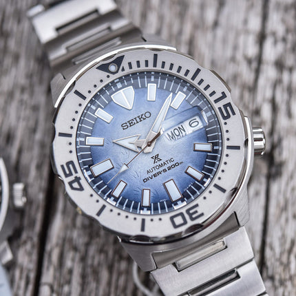 Seiko Prospex SRPG57K1 Save The Ocean Penguin Monster Automatic St. Steel Strap Special Edition