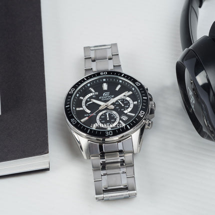 Casio Edifice EFR-552D-1AVUDF Chronograph Black Dial Stainless Steel Band