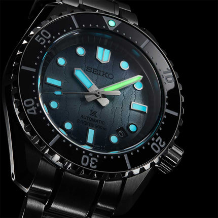 Seiko Prospex SLA073J1 Cave Diving 1968 Modern Re-interpretation Gradated Blue Dial St Steel Strap
