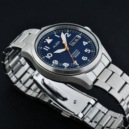 Alba Mechanical AL4261X1 Automatic Men Blue Dial Stainless Steel Strap