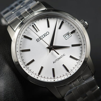 Seiko Classic SRPH85K1 Discover More Automatic Silver Dial Stainless Steel Strap