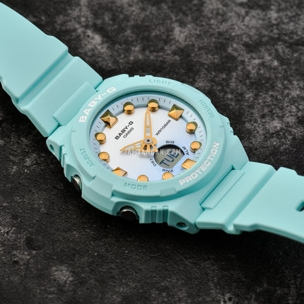 Casio Baby-G BGA-320-3ADR Be You Be Me Digital Analog Dual Tone Dial Blue Resin Band