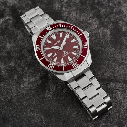 Seiko Prospex SRPL11K1 Diver Samurai Shog-Urai Red Dial Stainless Steel Strap