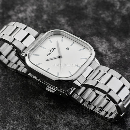 Alba Fashion AH7BZ5X1 Ladies Silver Dial Stainless Steel Strap