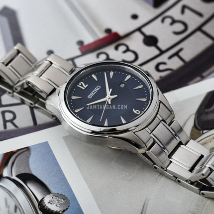 Seiko Classic SUR425P1 Discover More Blue Dial Stainless Steel Strap