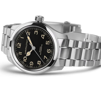 Hamilton Khaki Field H70405130 Murph 38mm Automatic Black Dial Stainless Steel Strap