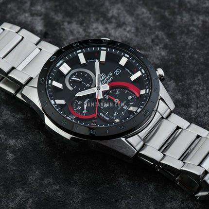 Casio Edifice EFR-571DB-1A1VUDF Chronograph Black Dial Stainless Steel Band