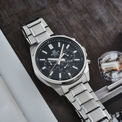 Casio Edifice EFV-650D-1AVUDF Chronograph Black Dial Stainless Steel Band