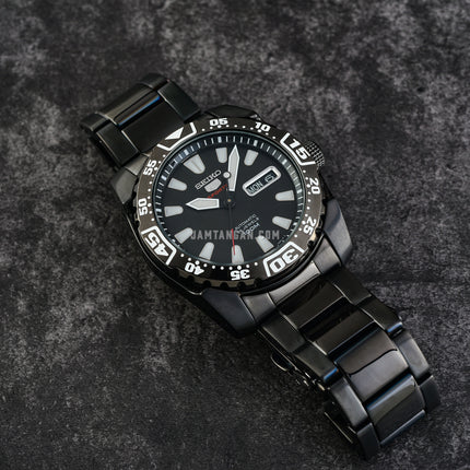 Seiko 5 Sports SRP169K1 Automatic Black Dial Black Stainless Steel Strap