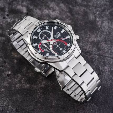 Alba Active AM3969X1 Chronograph Men Black Dial Stainless Steel Strap