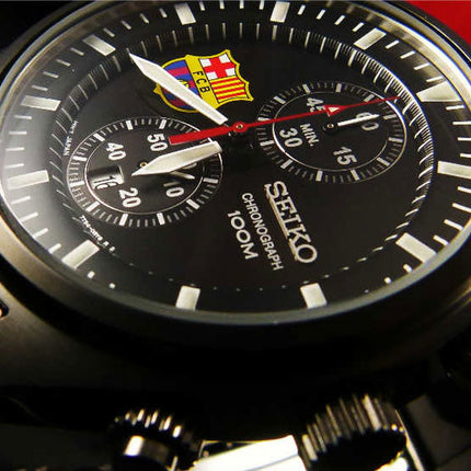 Seiko Chronograph SNN267P1 Black Dial Gunmetal Stainless Steel Strap