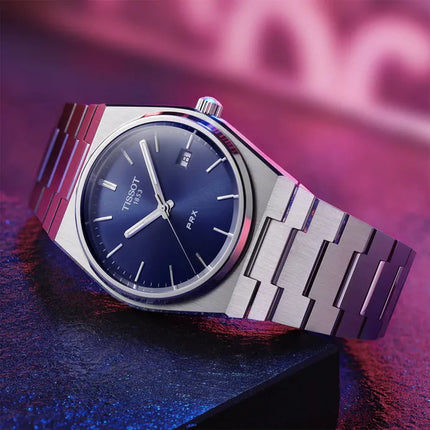 Tissot PRX 40mm T-Classic T137.410.11.041.00 Blue Dial Stainless Steel Strap