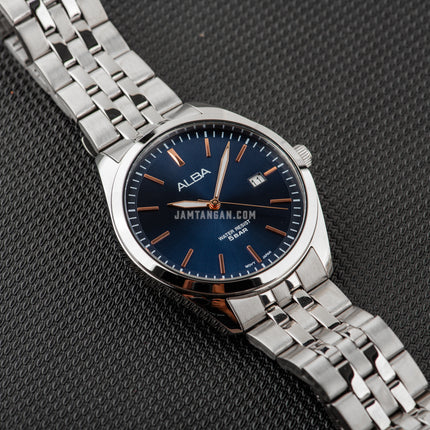 Alba Prestige AS9S13X1 Men Blue Dial Stainless Steel Strap