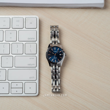 Alba AH7BN1X1 Ladies Blue Dial Stainless Steel Strap