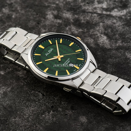 Alba AS9Q79X1 Green Dial Stainless Steel Strap