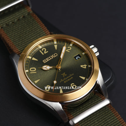 Seiko Prospex SPB212J1 Baby Alpinist Automatic Dark Green Dial Dark Green Nylon Strap