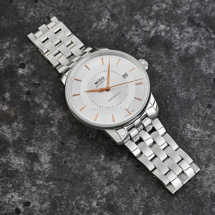 MIDO Baroncelli M037.407.11.031.01 Signature Automatic Silver Dial Stainless Steel Strap