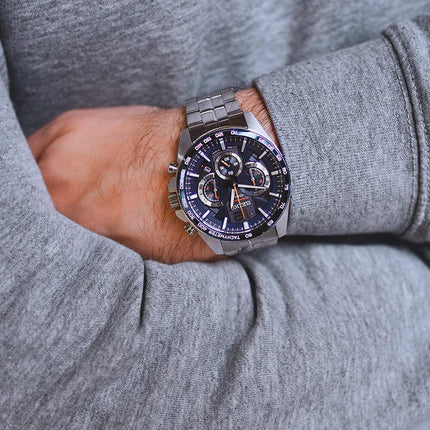 Seiko Chronograph SSB345P1 Neo Sport Navy Dial Stainless Steel Strap