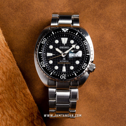 Seiko Prospex SRPE03K1 King Turtle Automatic Black Dial Stainless Steel Strap