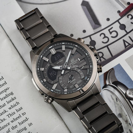 Casio Edifice ECB-30DC-1BDF Smartphone Link Model Digital Analog Dial Stainless Steel Band