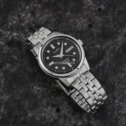 Alba AL4671X1 Ladies Automatic Black Dial Stainless Steel Strap
